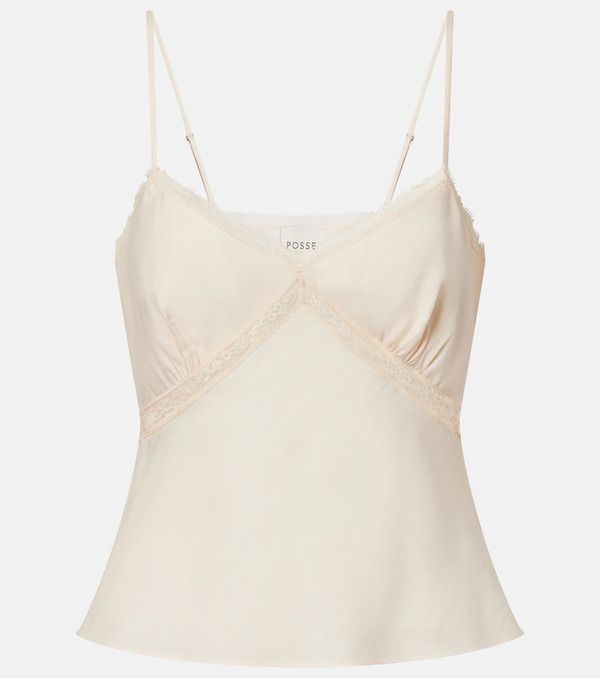  Posse Posse Perla Lace-trimmed Camisole 