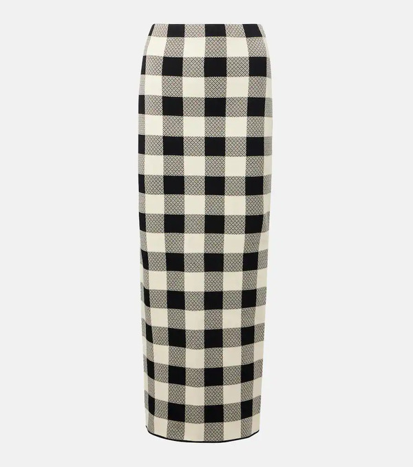  Posse Posse Pippa Checked Maxi Skirt 