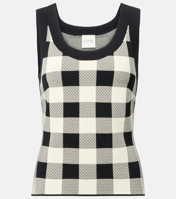  Posse Posse Pippa Checked Tank Top 