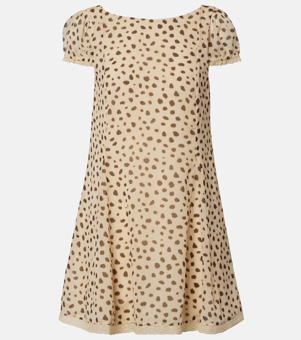  Posse Posse Priscilla Animal-print Silk Minidress 