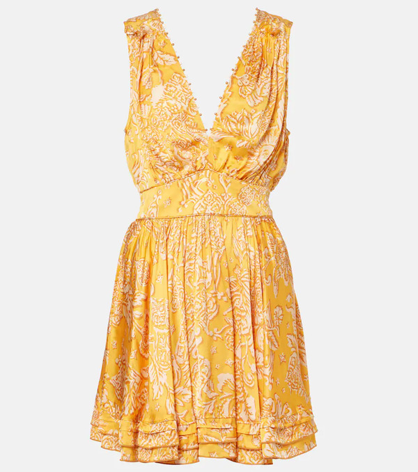  Poupette St Barth Poupette St Barth Bessie Printed Minidress 