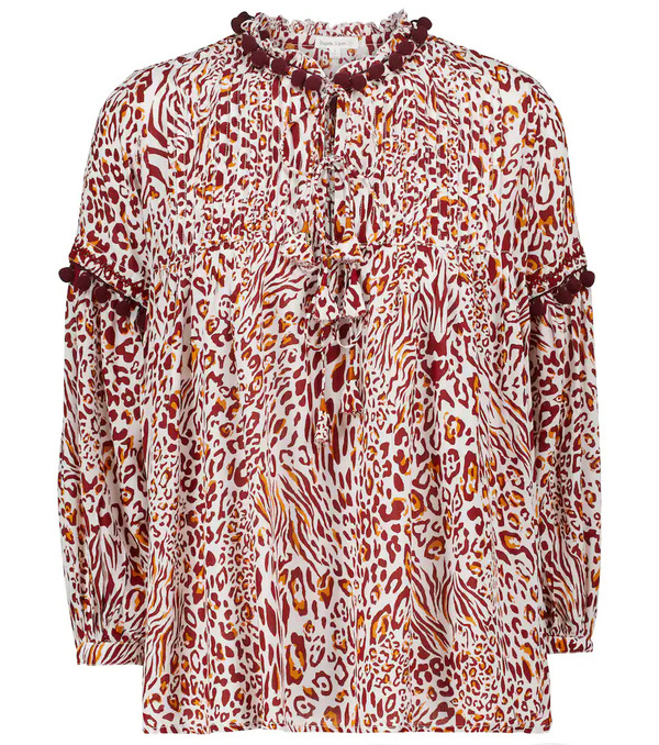  Poupette St Barth Poupette St Barth Clara Leopard-print Blouse 