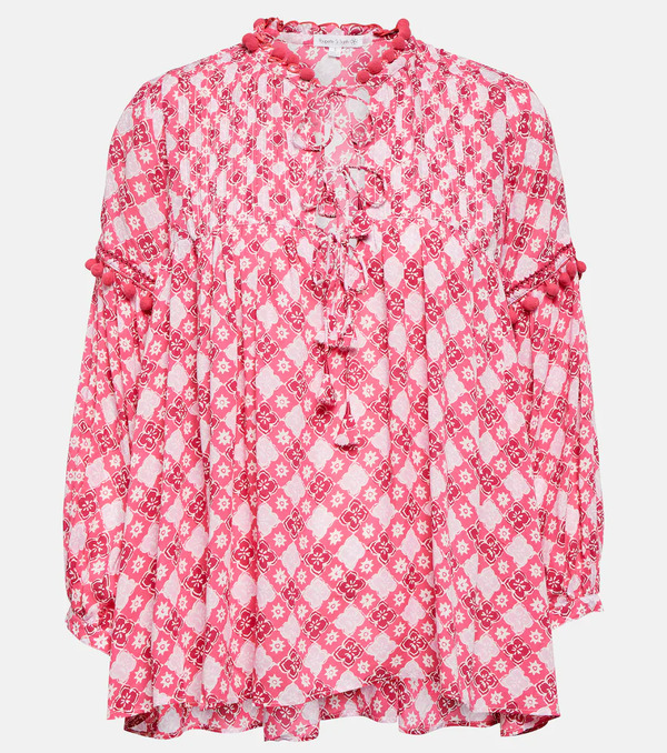  Poupette St Barth Poupette St Barth Clara Printed Blouse 