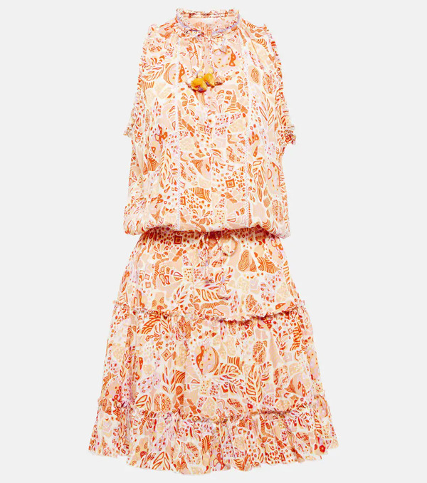  Poupette St Barth Poupette St Barth Clara Printed Minidress 
