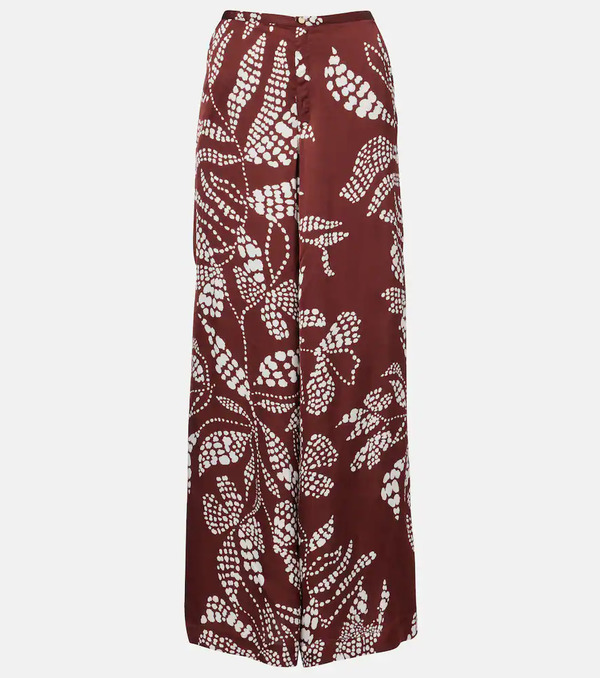  Poupette St Barth Poupette St Barth Clea Printed Wide-leg Pants 