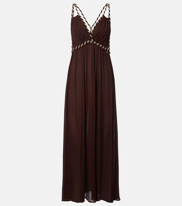  Poupette St Barth Poupette St Barth Collette Open-back Maxi Dress 