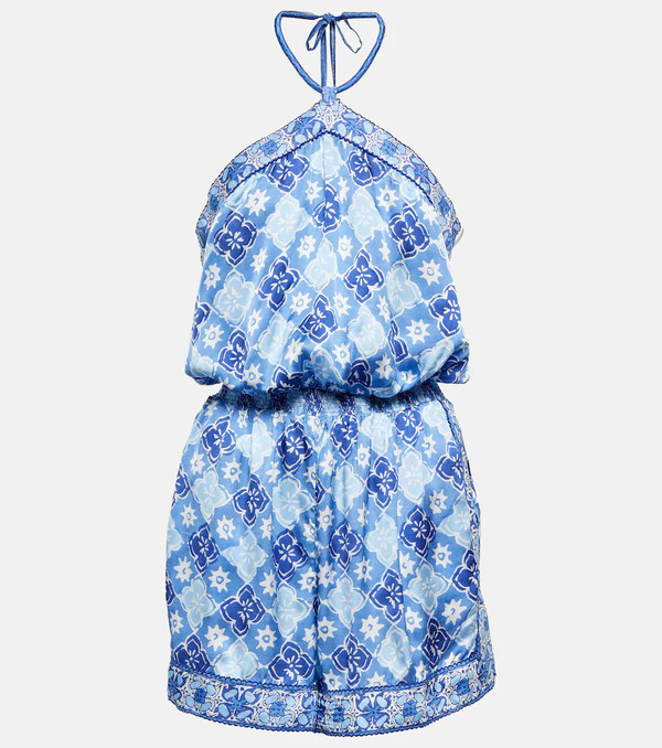  Poupette St Barth Poupette St Barth Isabelle Printed Halterneck Jumpsuit 