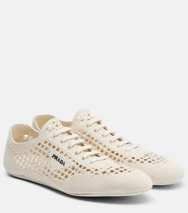 Prada Prada Collapse Crochet Sneakers 