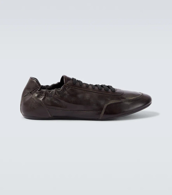  Prada Prada Collapse Leather Sneakers 