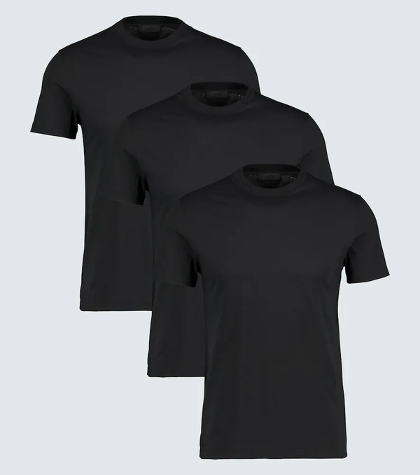  Prada Prada Cotton Jersey T-shirt Three-pack 