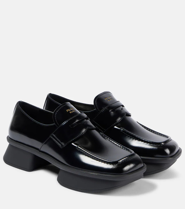  Prada Prada Equal Leather Penny Loafers 