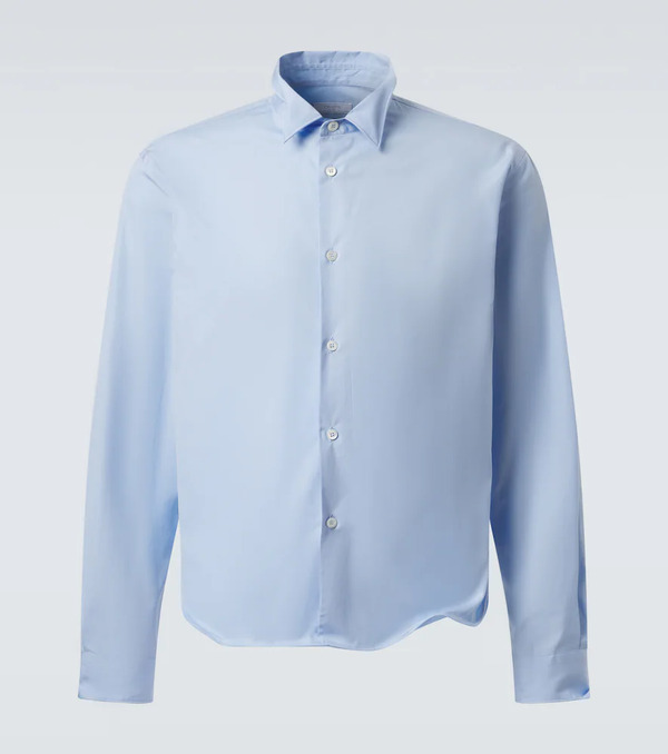  Prada Prada Gathered Cotton Shirt 