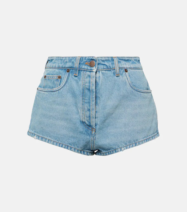  Prada Prada High-rise Denim Shorts 