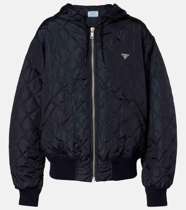  Prada Prada Hooded Quilted Jacket 