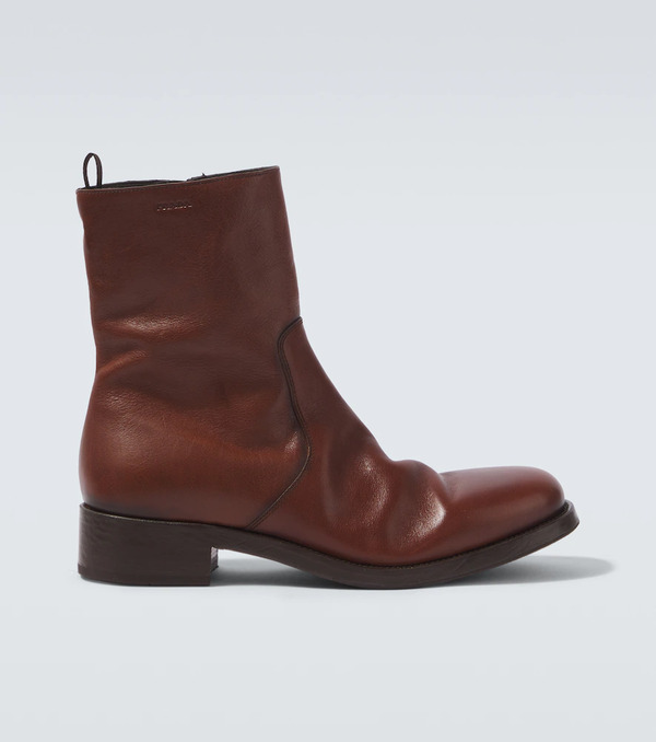  Prada Prada Leather Ankle Boots 