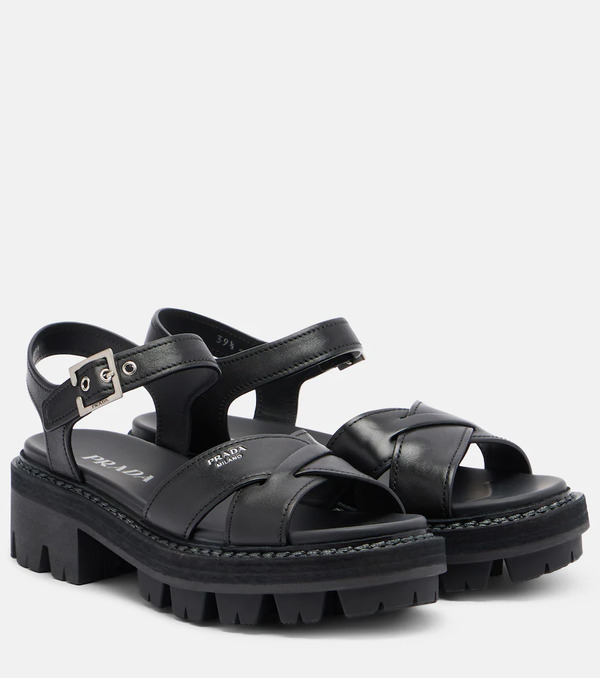  Prada Prada Leather Sandals 