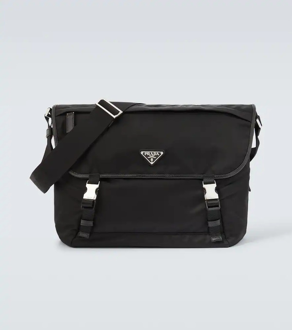  Prada Prada Leather-trimmed Re-nylon Messenger Bag 