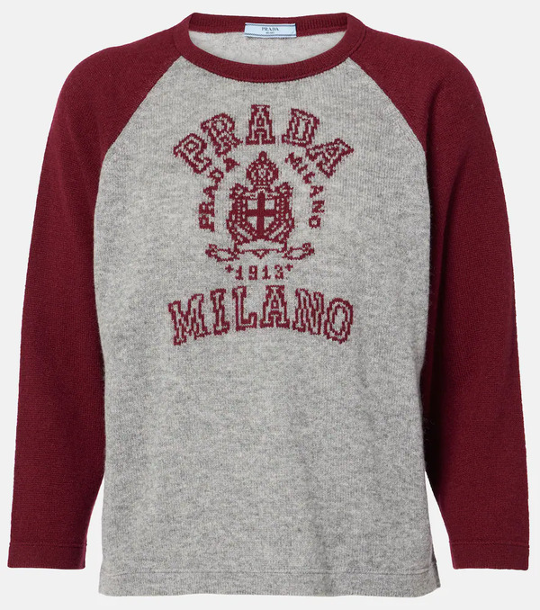 Prada Prada Logo Cashmere Sweater 