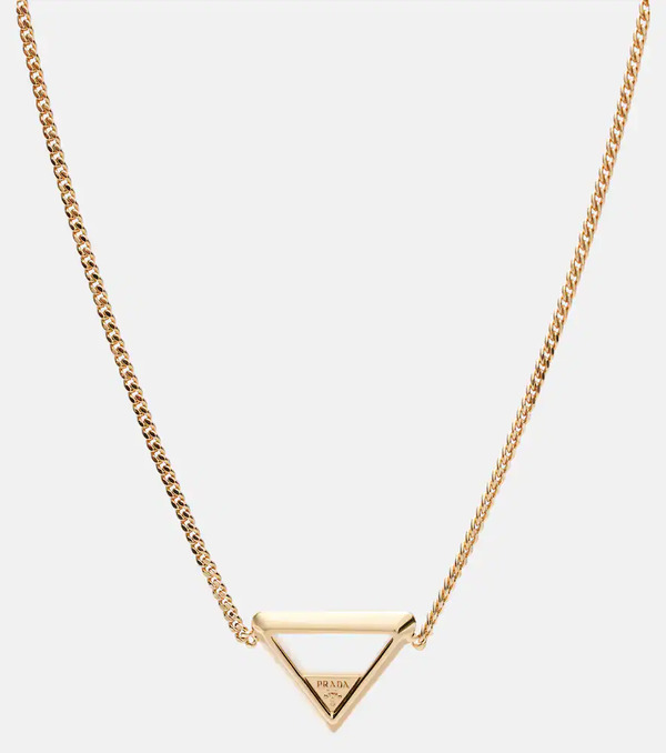  Prada Prada Logo Chain Necklace 