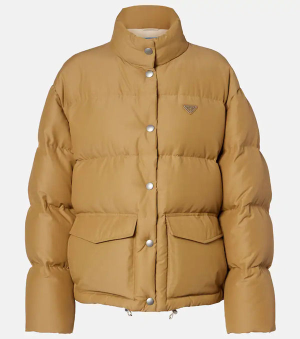  Prada Prada Logo Cotton-blend Puffer Jacket 