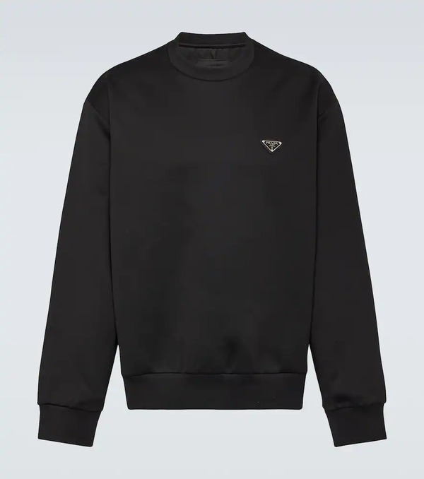  Prada Prada Logo Cotton-blend Sweatshirt 