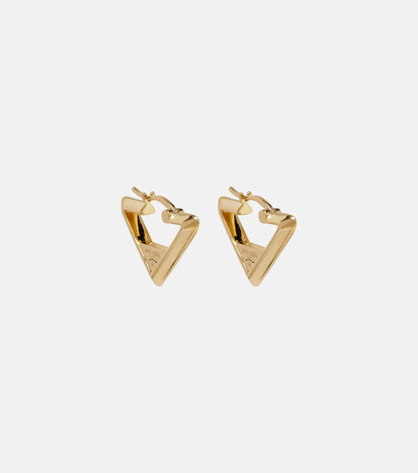  Prada Prada Logo Earrings 