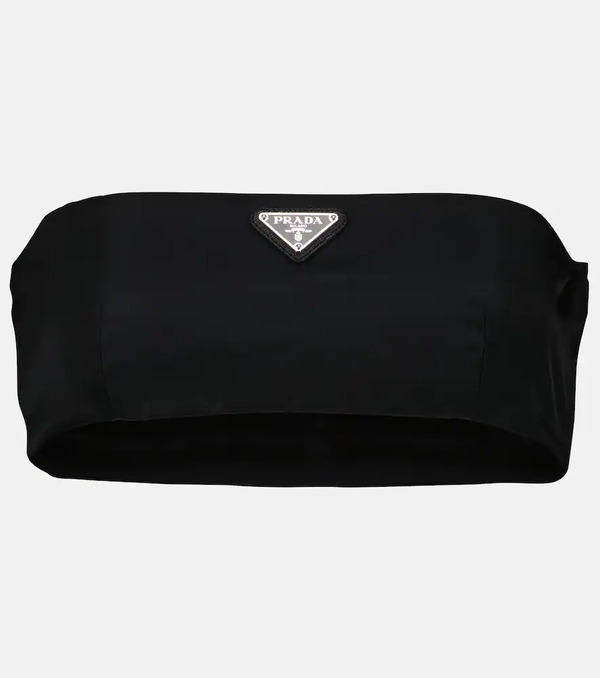  Prada Prada Logo Re-nylon Bandeau Top 