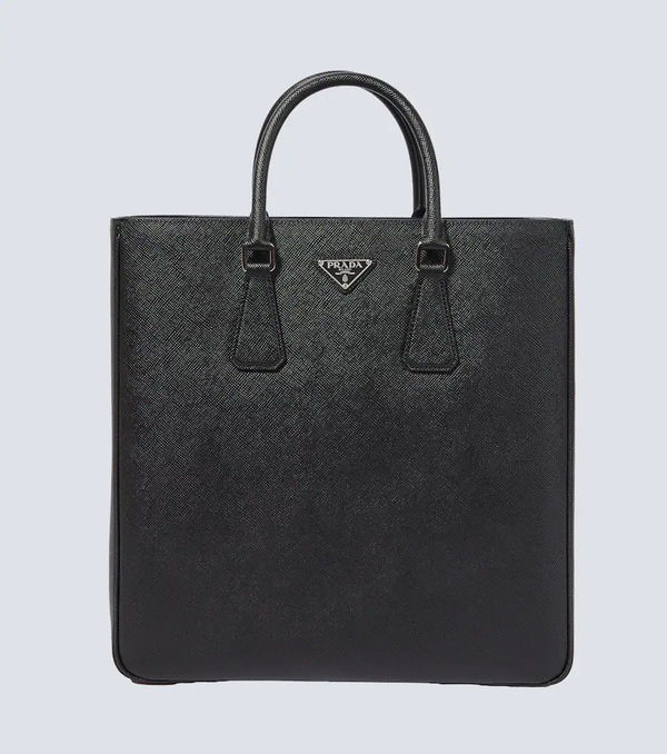  Prada Prada Logo Saffiano Leather Tote Bag 
