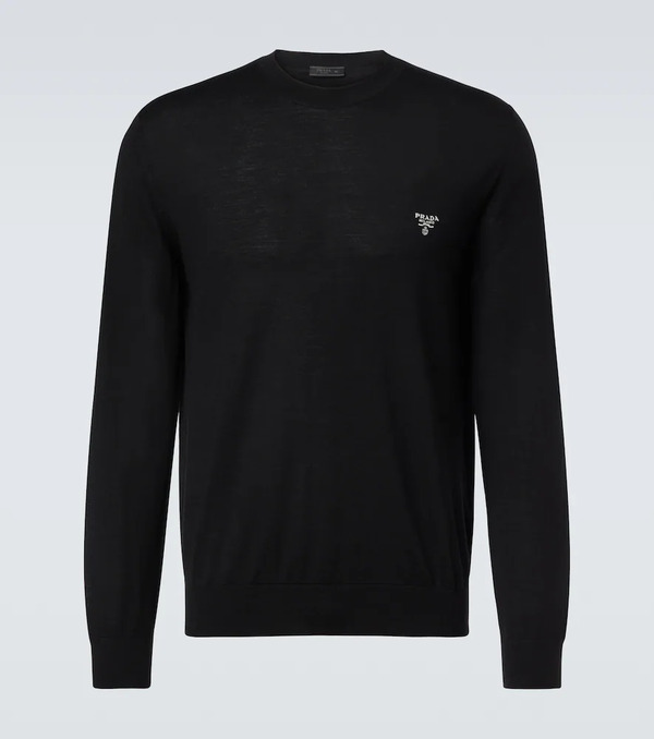  Prada Prada Logo Virgin Wool Sweater 