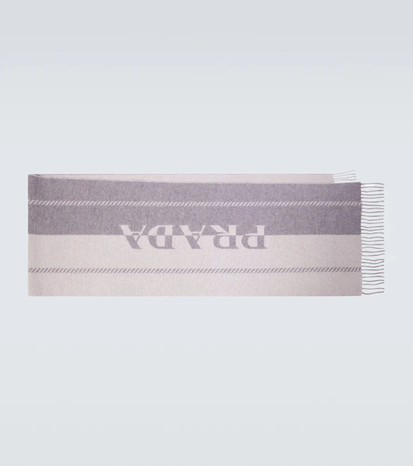 Prada Prada Logo Wool Scarf 