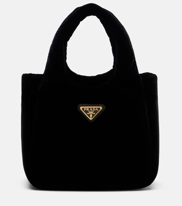  Prada Prada Mini Velvet Top-handle Bag 