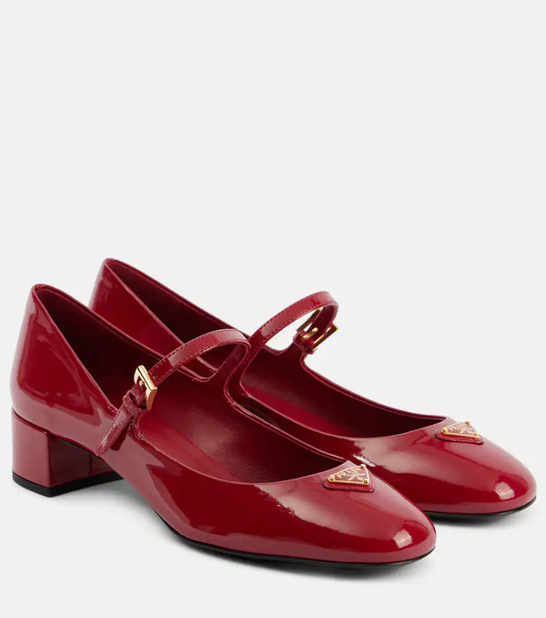  Prada Prada Patent Leather Mary Jane Pumps 