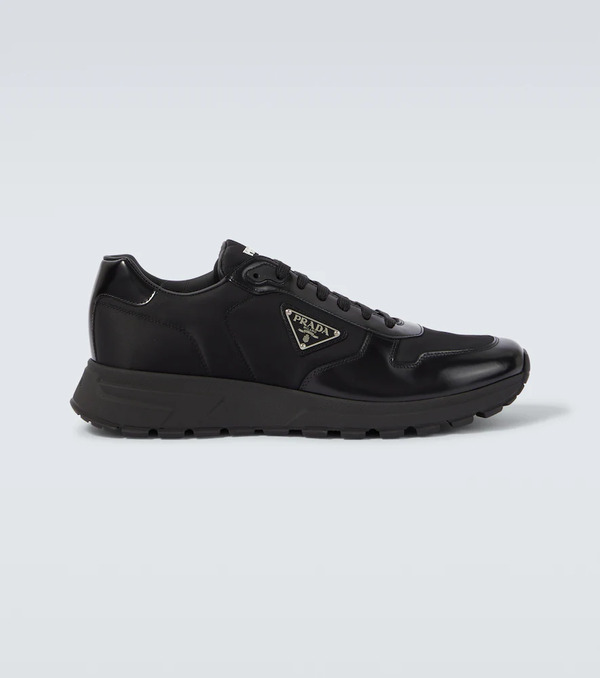  Prada Prada Re-nylon And Leather Sneakers 