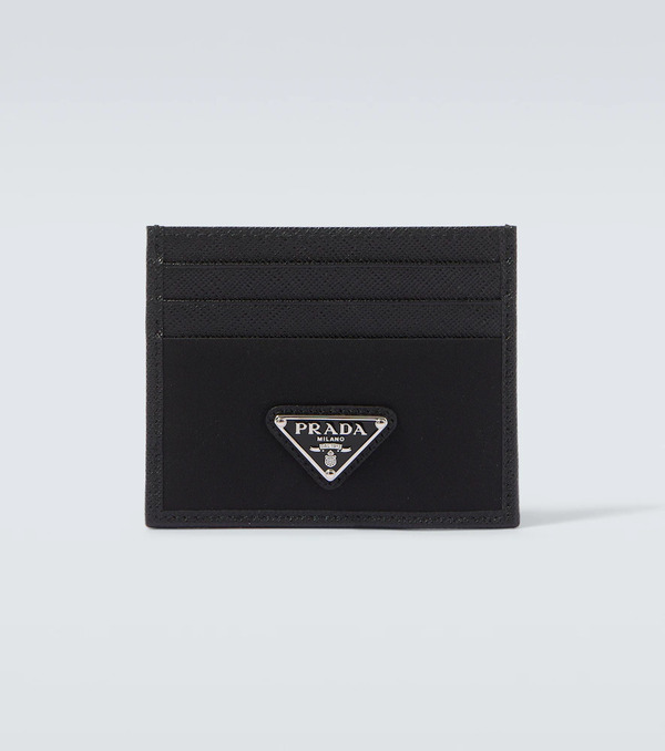  Prada Prada Re-nylon And Saffiano Leather Card Holder 