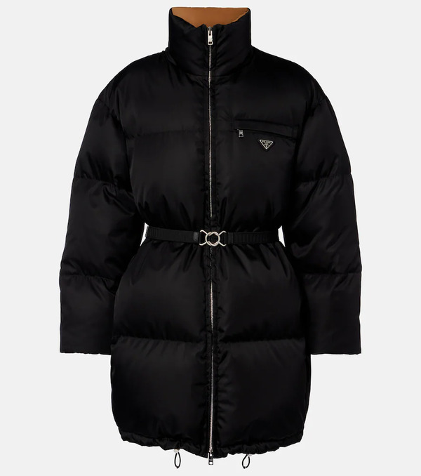  Prada Prada Re-nylon Belted Down Jacket 