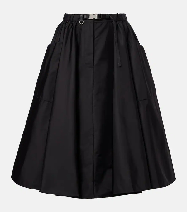  Prada Prada Re-nylon Belted Midi Skirt 