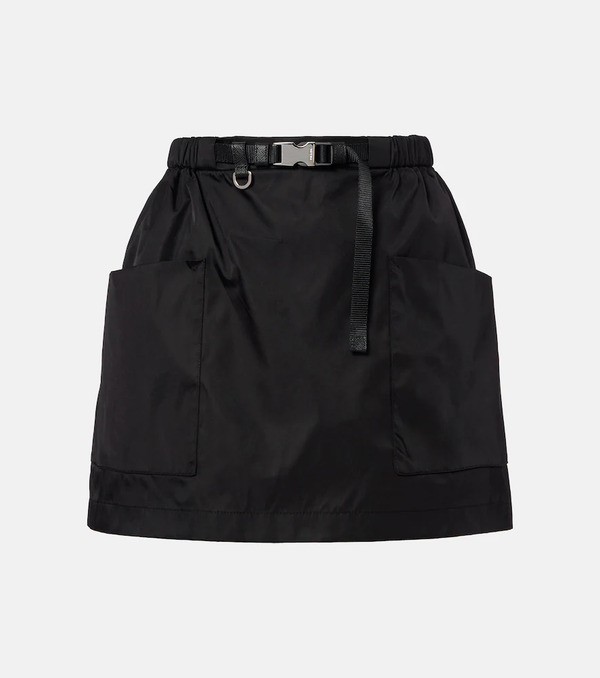  Prada Prada Re-nylon Belted Miniskirt 