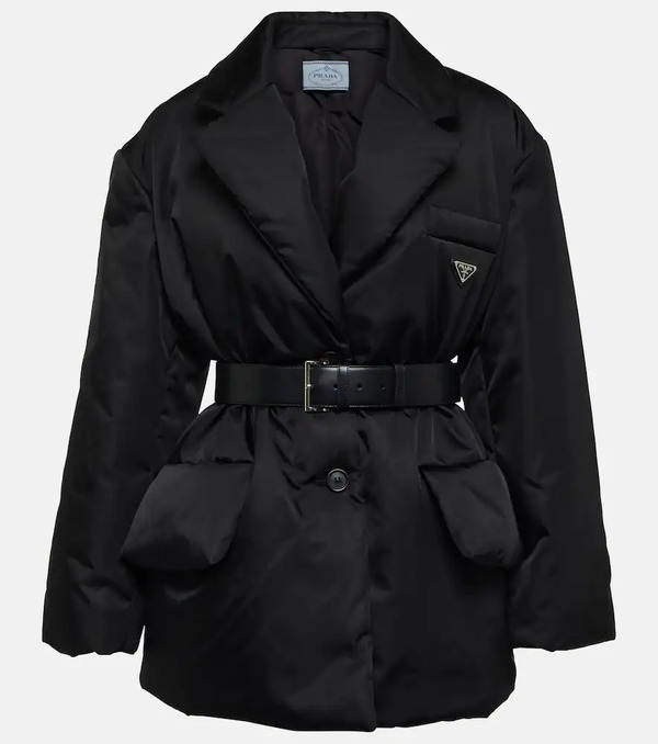  Prada Prada Re-nylon Belted Padded Jacket 