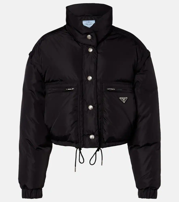  Prada Prada Re-nylon Cropped Down Jacket 