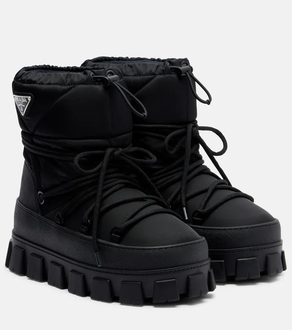  Prada Prada Re-nylon Gabardine Snow Boots 
