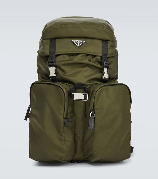  Prada Prada Re-nylon Leather-trimmed Backpack 
