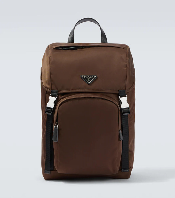  Prada Prada Re-nylon Leather-trimmed Backpack 