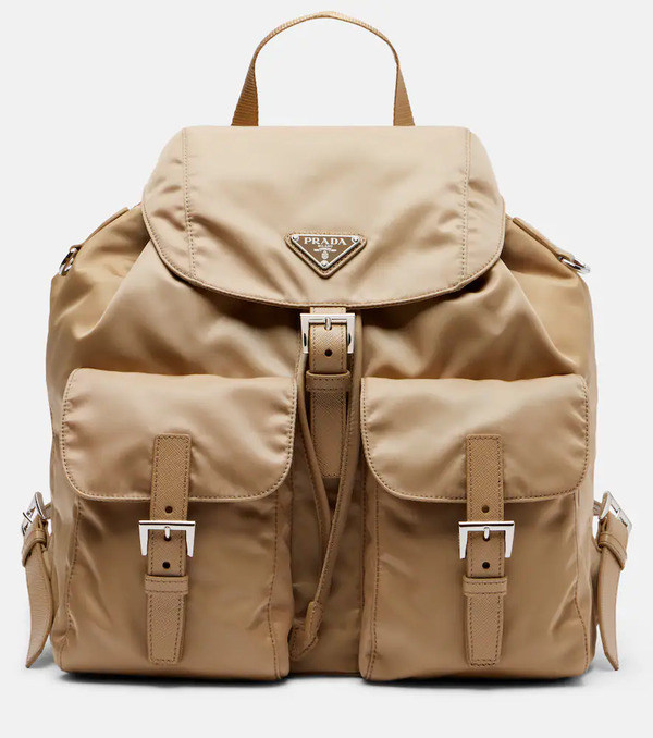  Prada Prada Re-nylon Leather-trimmed Backpack 
