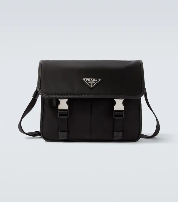  Prada Prada Re-nylon Leather-trimmed Shoulder Bag 
