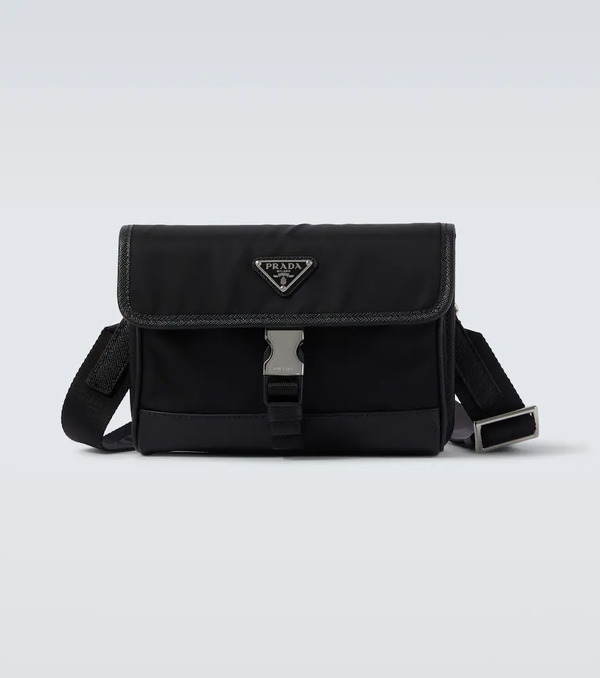  Prada Prada Re-nylon Leather-trimmed Shoulder Bag 
