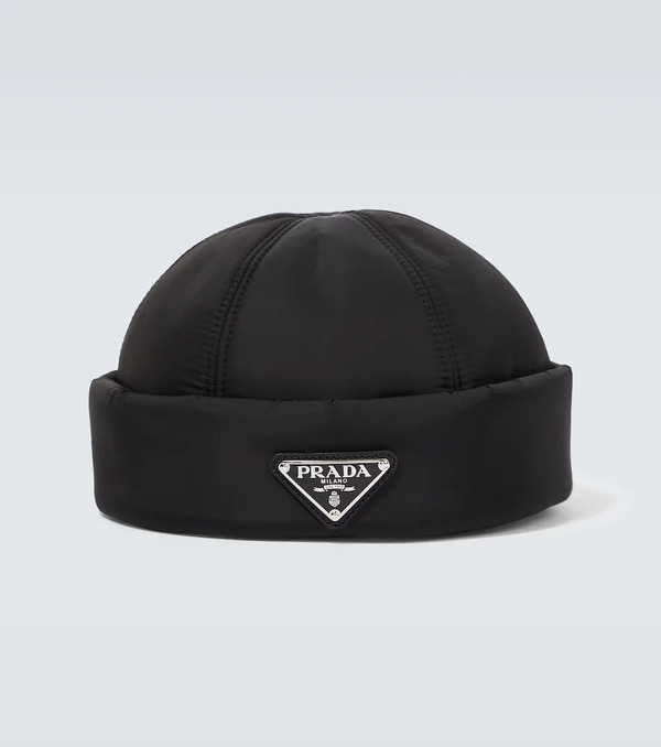  Prada Prada Re-nylon Padded Beanie 