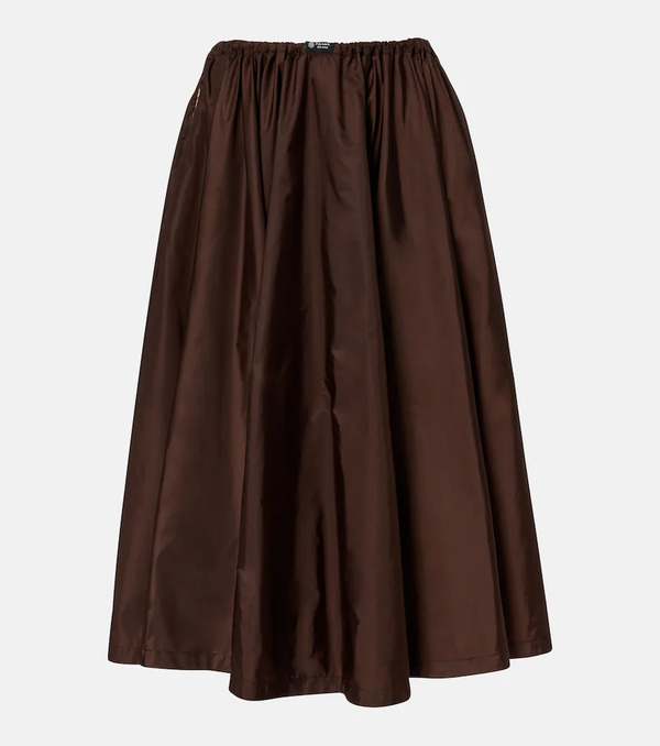  Prada Prada Re-nylon Pleated Midi Skirt 