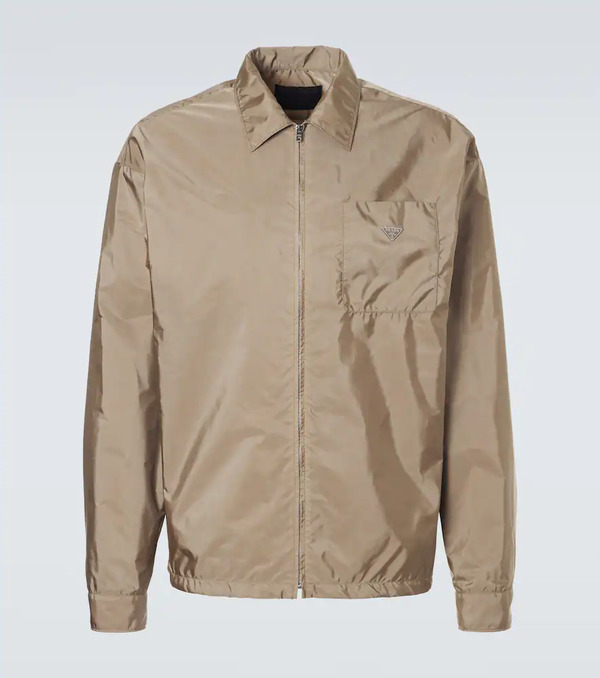  Prada Prada Re-nylon Zip-up Shirt 