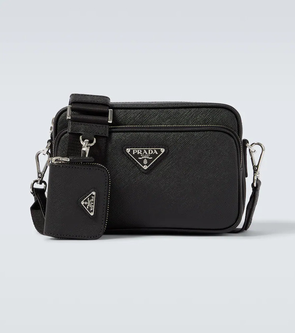  Prada Prada Saffiano Leather Shoulder Bag 