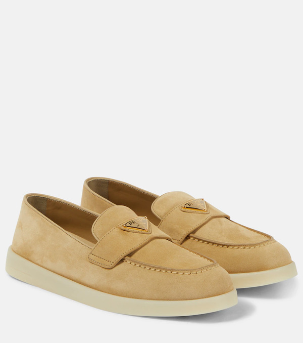  Prada Prada Saint Tropez Suede Loafers 
